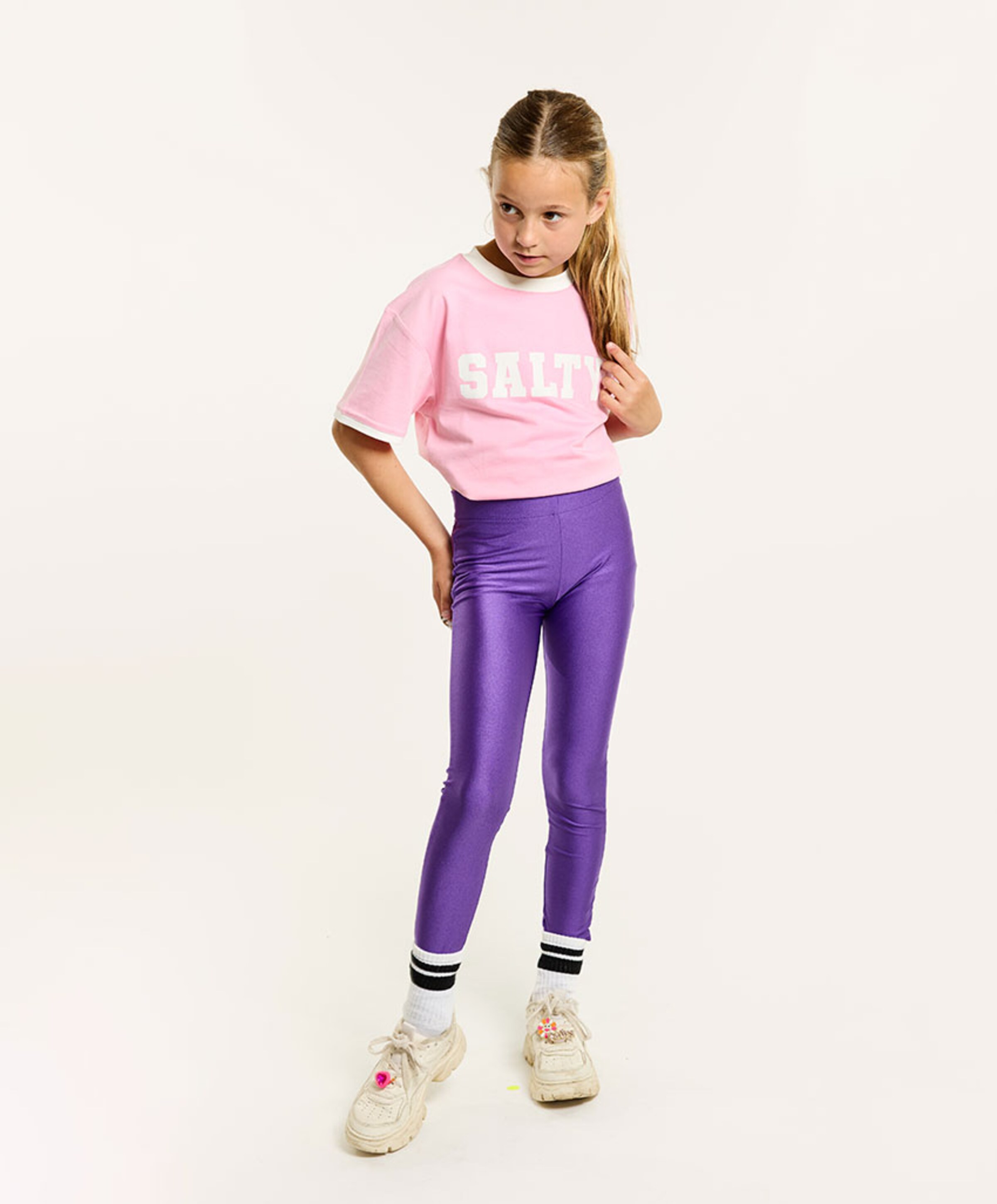 Salty Stitch Meisjes T-shirt roze