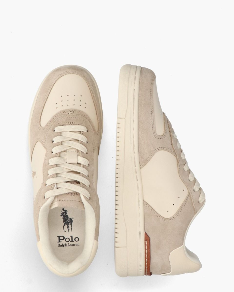 Polo Ralph Lauren Masters Court Off-White/Beige Herensneakers