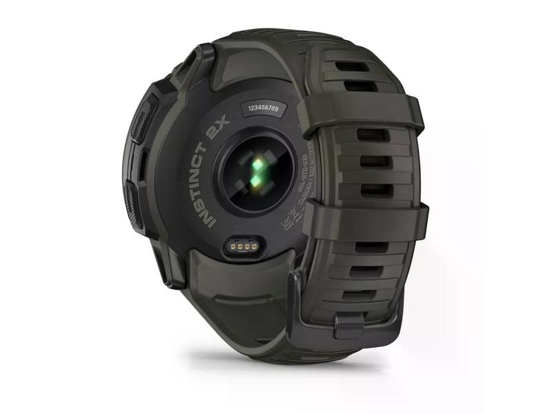 GARMIN Sportuhr Instinct 2X Solar Moosgrün Multisport-Smartwatch