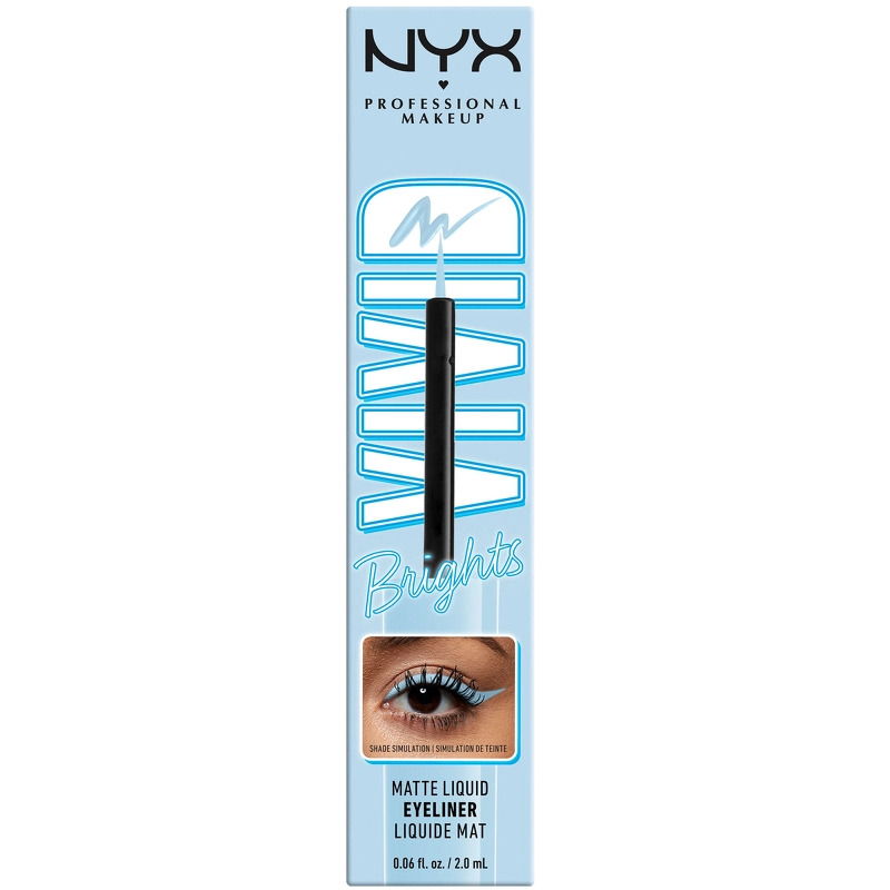 NYX Prof. Makeup Up Vivid Brights Liquid Eyeliner 2 ml - 06 Blue Thang
