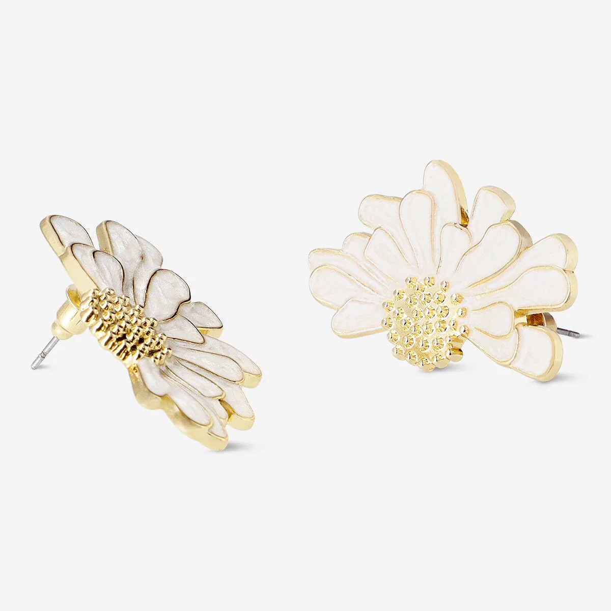 Ørestikker med guldblomst - 2 stk