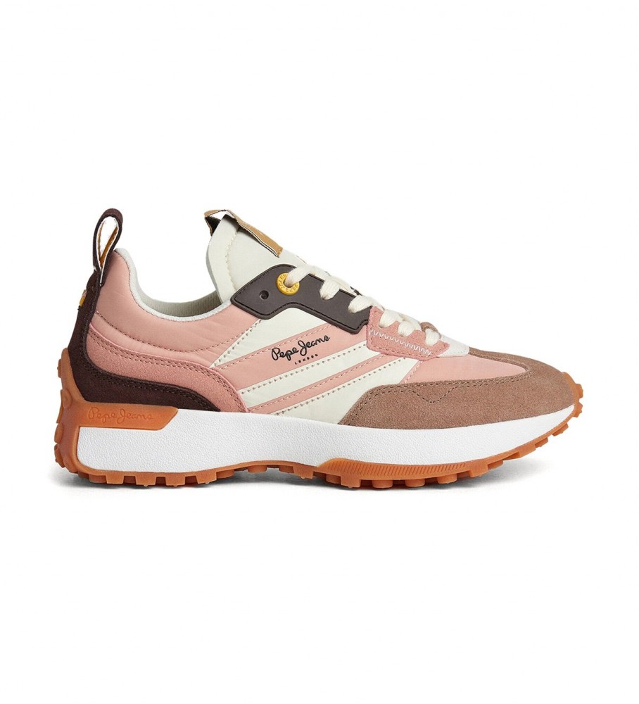 Tênis Pepe Jeans Lucky Grand de couro rosa