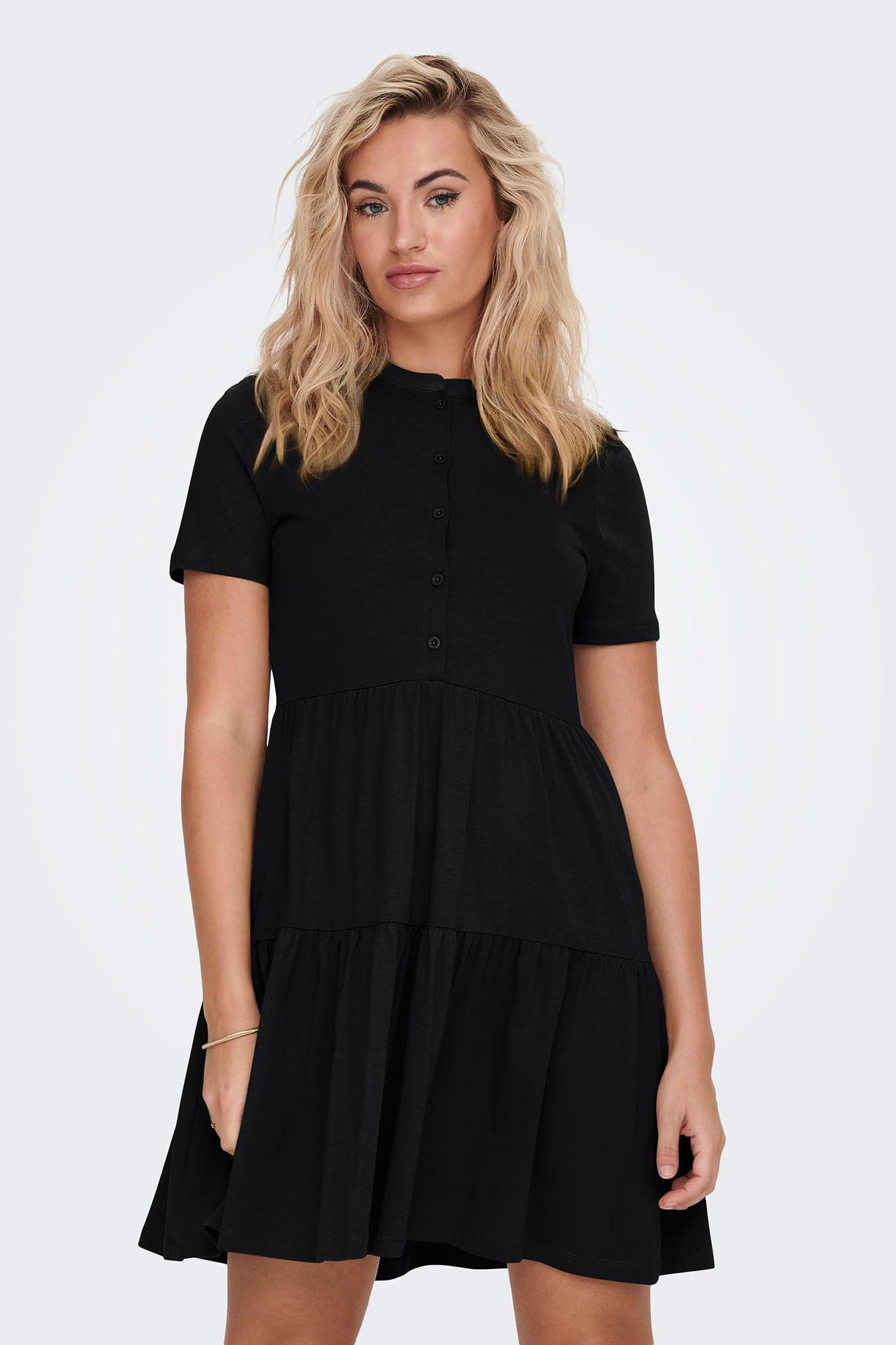 Vestido de manga curta
