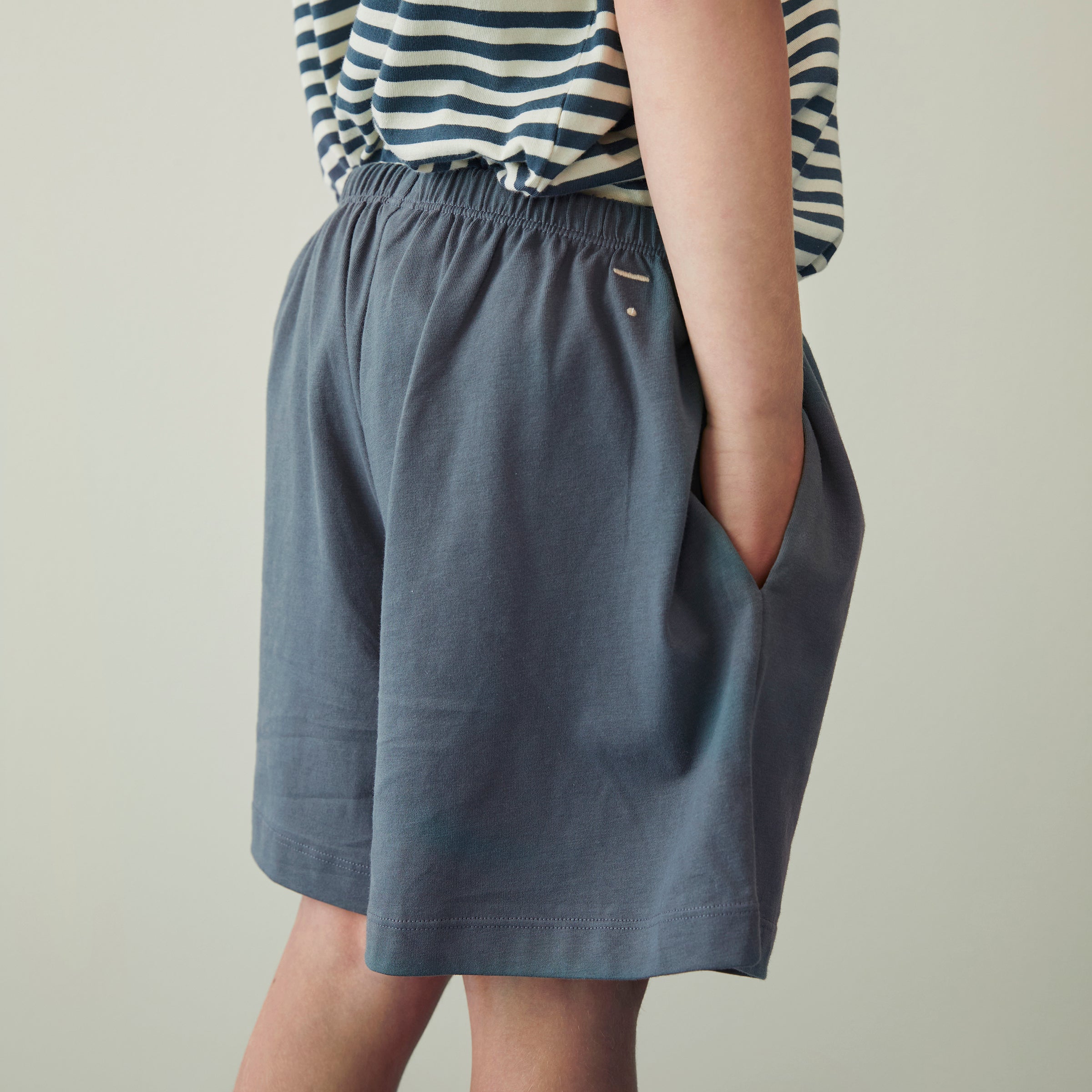 Shorts Button Stone Grey