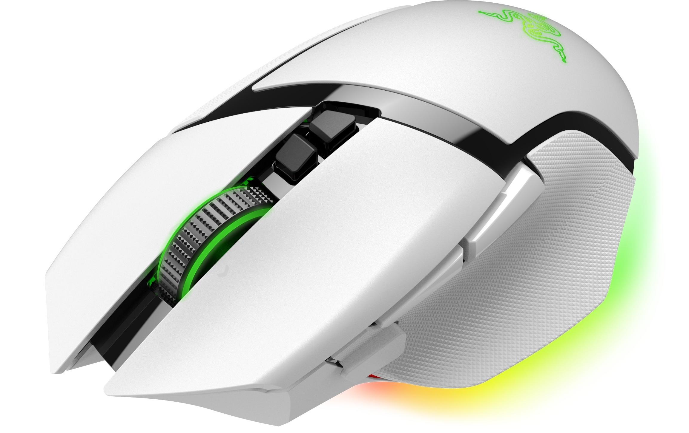 Gaming-Maus Basilisk V3 Pro Weiss<br>Ergonomische Gaming-Maus mit programmierbaren Tasten und RGB-Beleuchtung