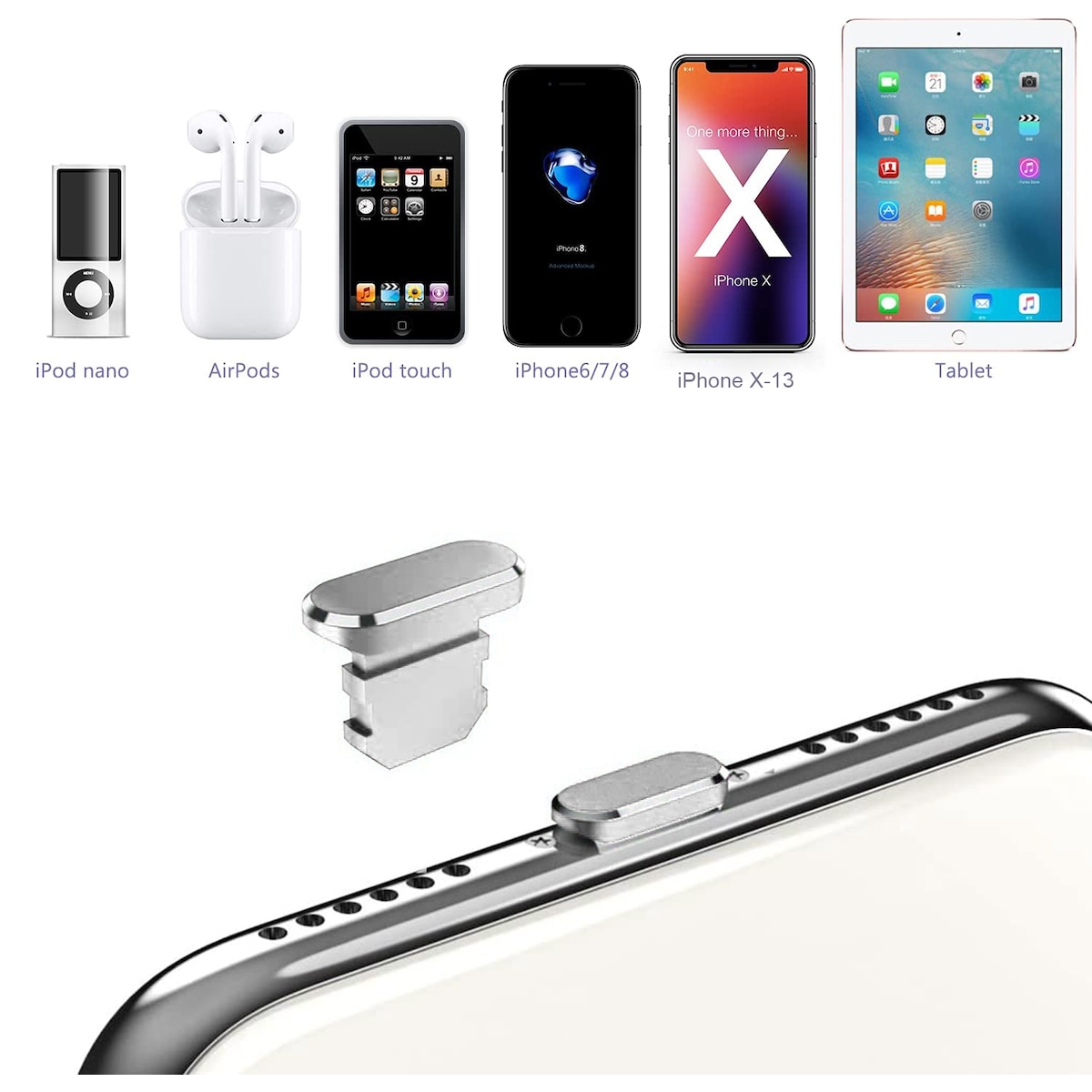 Beskyttelsesdeksel for iPhone Støvtett plugg