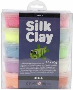 Silk Clay - Klei- Basisset 1 - Set met 10 Kleuren