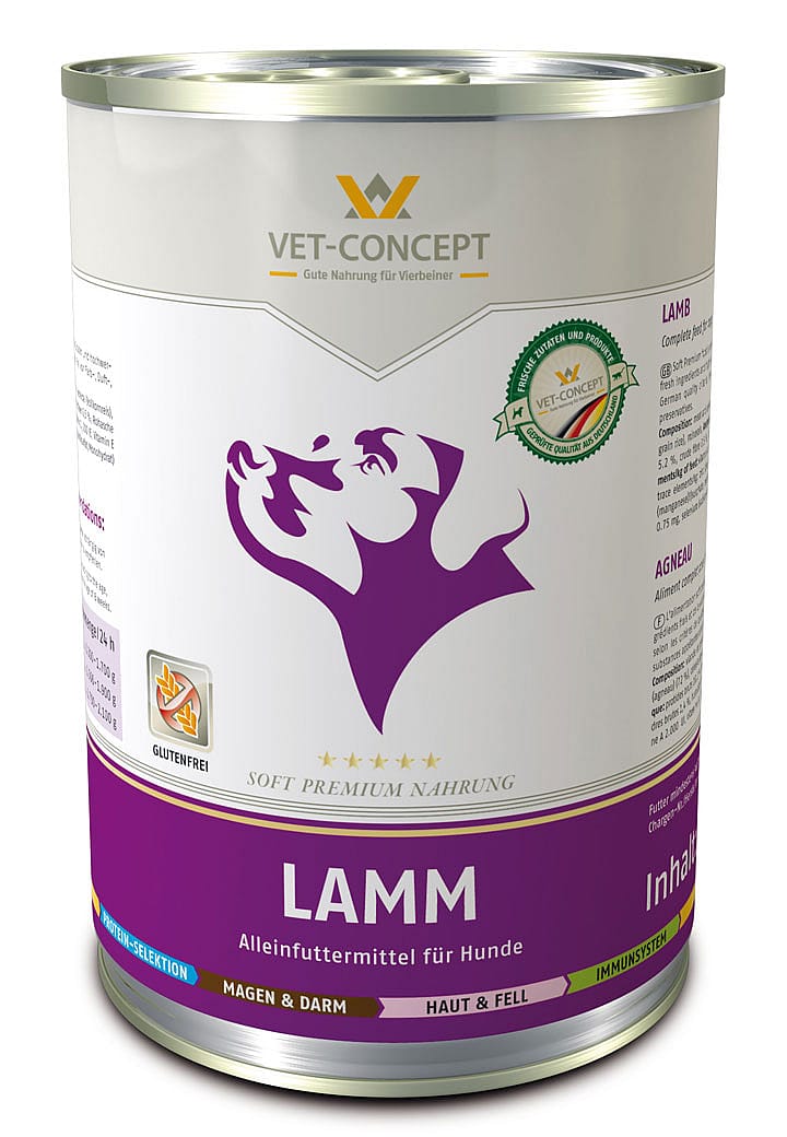 Vet-concept Hondenmenu Lam 6 x 400 gram