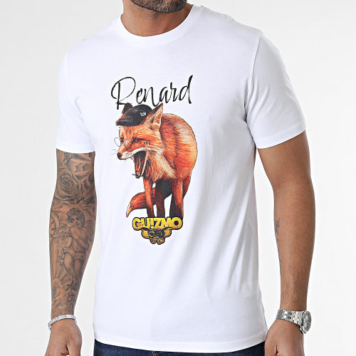 Tee Shirt Renard 1 Blanc