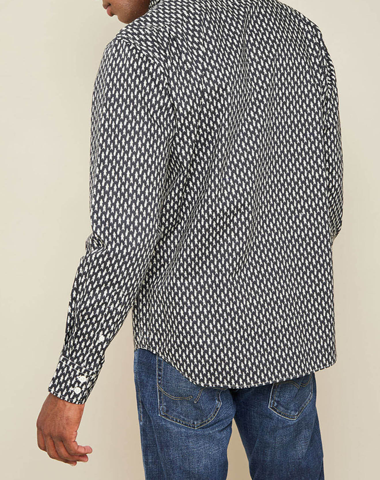 Hartford Chemise Regular Paul noir/blanc
