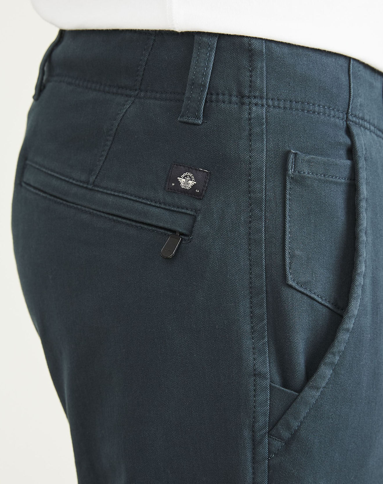 Dockers Pantalon Smart 360 Flex Alpha Skinn bleu/gris
