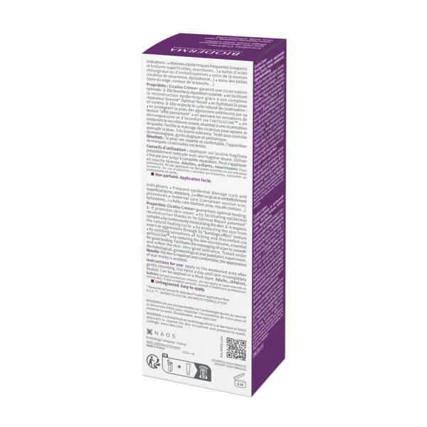 Bioderma Cicabio Soin Réparateur Apaisant Isolant Peaux Abîmées 40ml