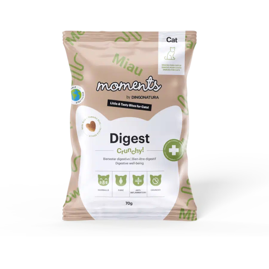 Petiscos crocantes Moments Digest para gatos
