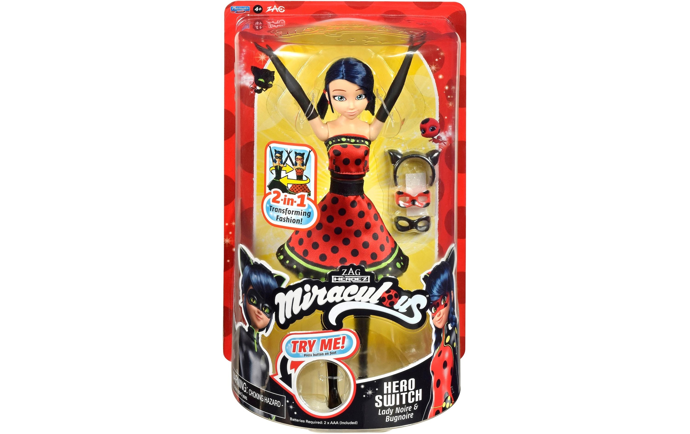 Bandai Anziehpuppe »Miraculous: Ladybug Verwandlung 26 cm«