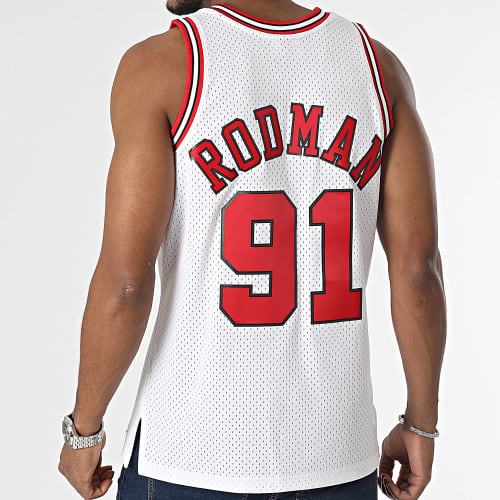 Maillot De Baseball Chicago Bulls Blanc Rouge