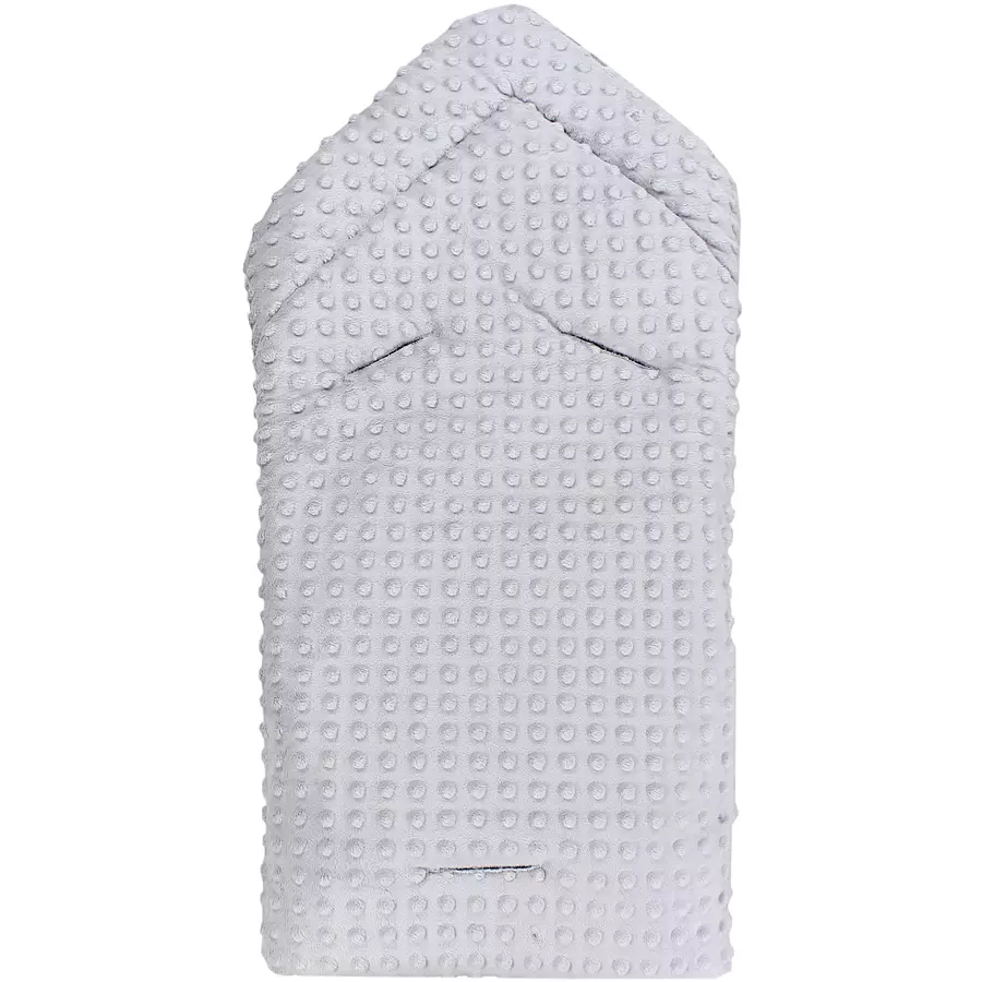 TupTam Baby Winter Einschlagdecke für Babyschale Wattiert graubraun