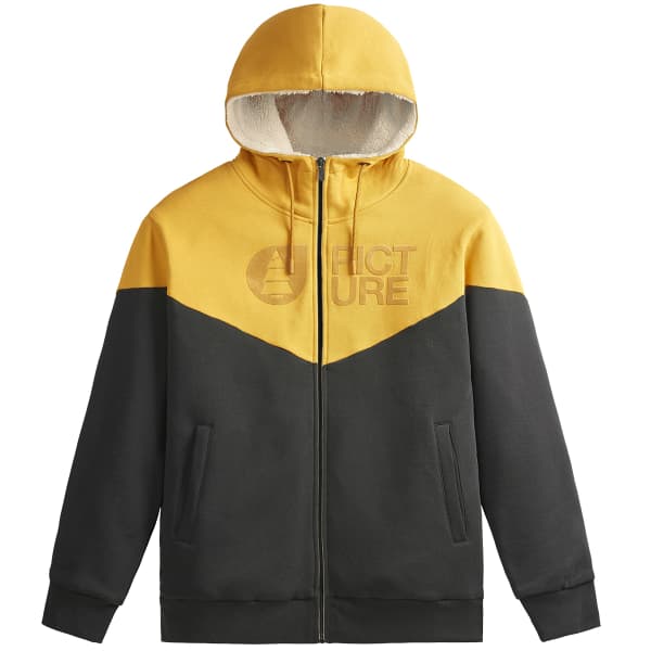 Sweatshirt PICTURE BASEMENT PLUSH ZIP HOODIE CHAI TEA BLACK