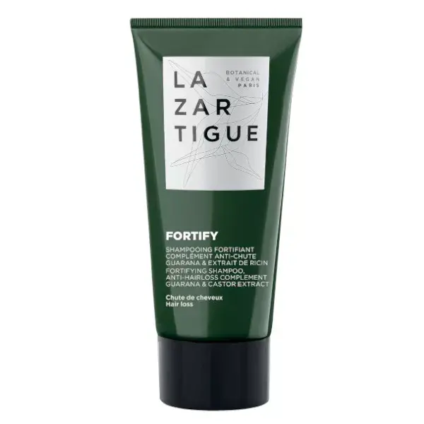 Shampoo Fortificante Antiqueda Lazartigue Fortify com Guaraná e Extrato de Rícino 50ml