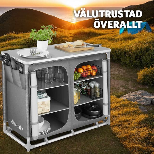 Campingskab Deluxe med 6 rum