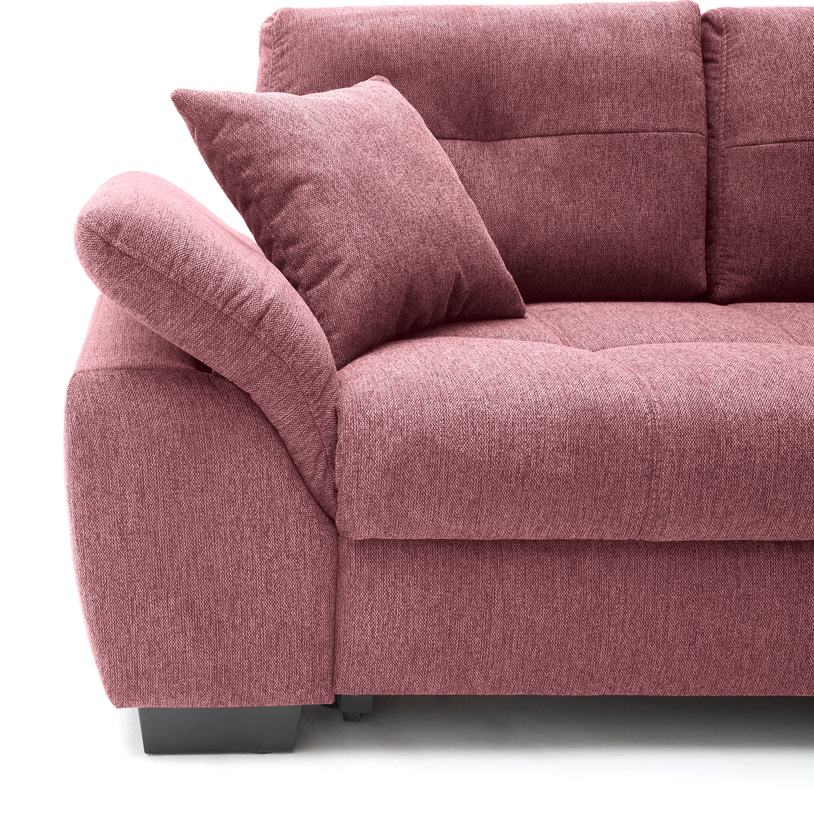 Ecksofa - burgundy - Boxspringaufbau - Dauerschläfer