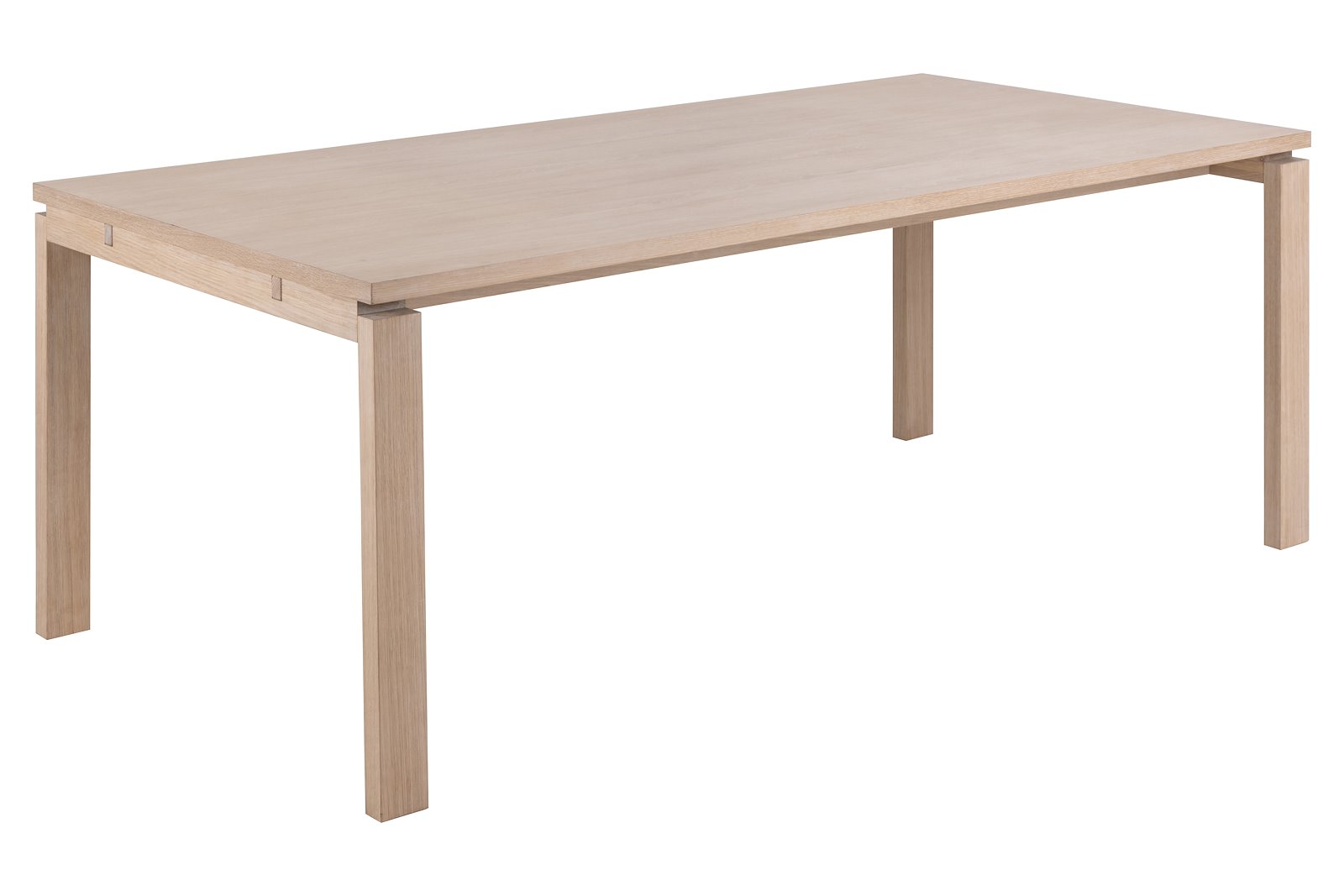Linley spisebord Hvitoljet eikefinér. 100x200 cm