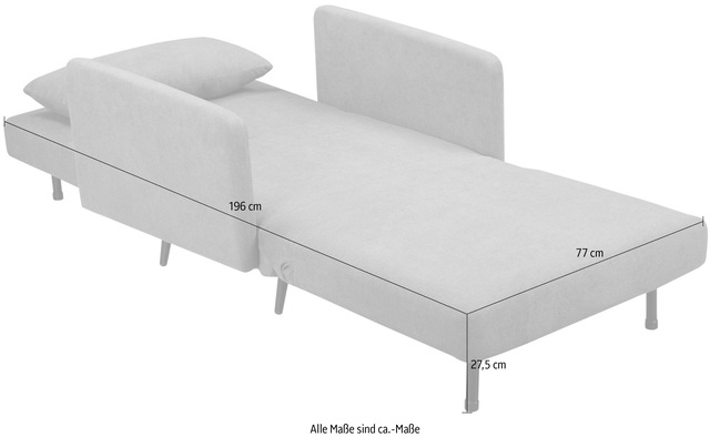 Home affaire Schlafsofa »Linnea« Daybed mit aufklappbarer Liegefläche