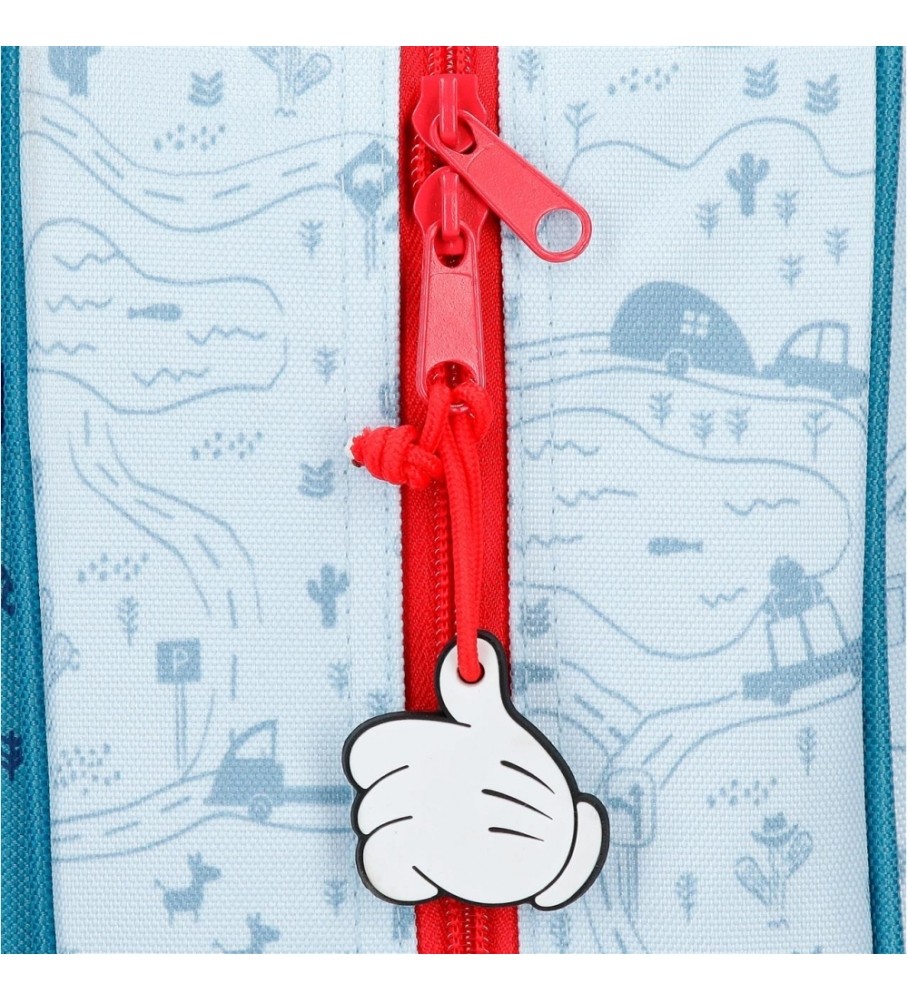 Disney Mochila Mickey Road Trip 33cm azul