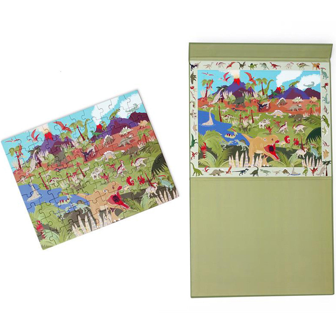 Scratch europe magnetische puzzelboek dino - 80st