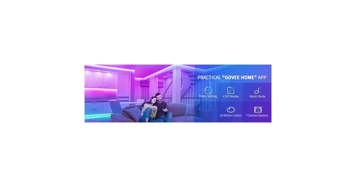 GoveeH6110 RGB Smart Wi-Fi + Bluetooth ledstrip  (10 meter, Wifi, Bluetooth)