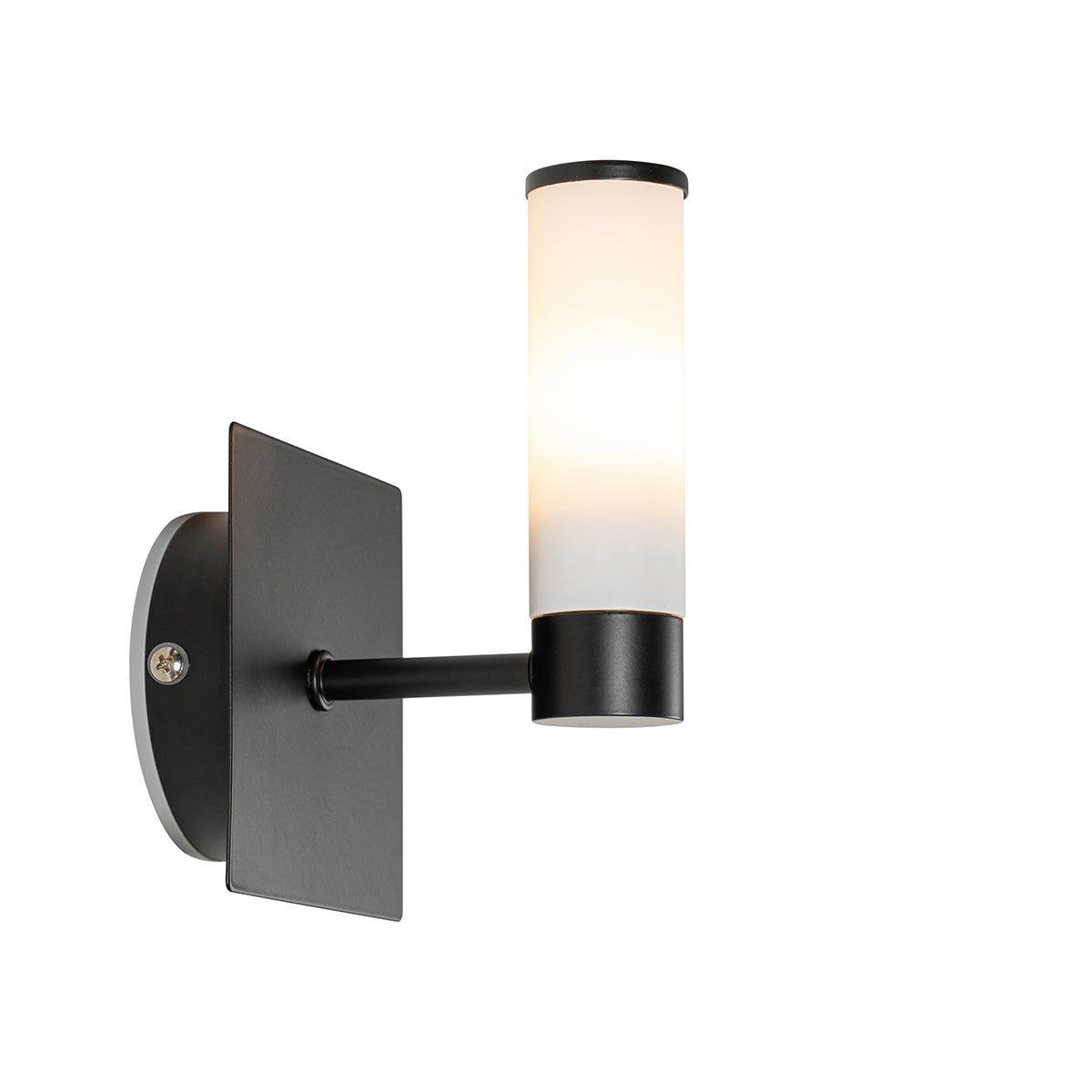 Moderne badkamerwandlamp, zwart, IP44 - Bad