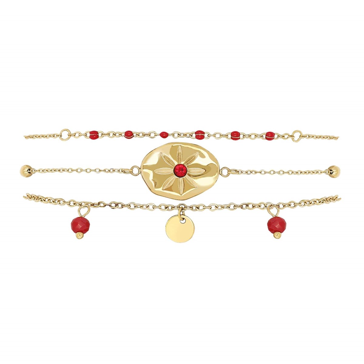 Bracelet Hestia acier doré or