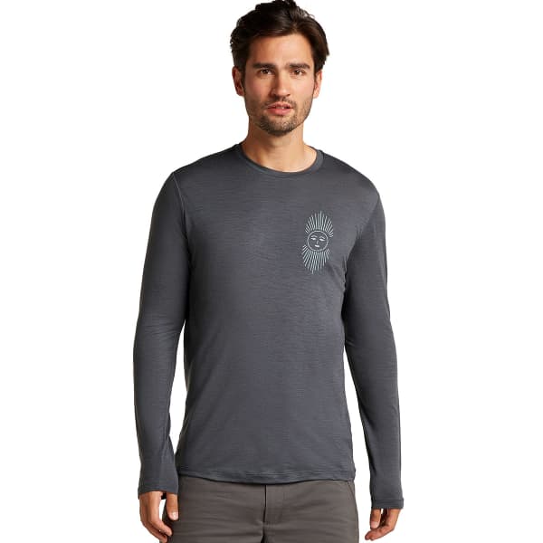 T-shirt randonnée ICEBREAKER M MERINO 150 TECH LITE LS TEE OBSIDIAN