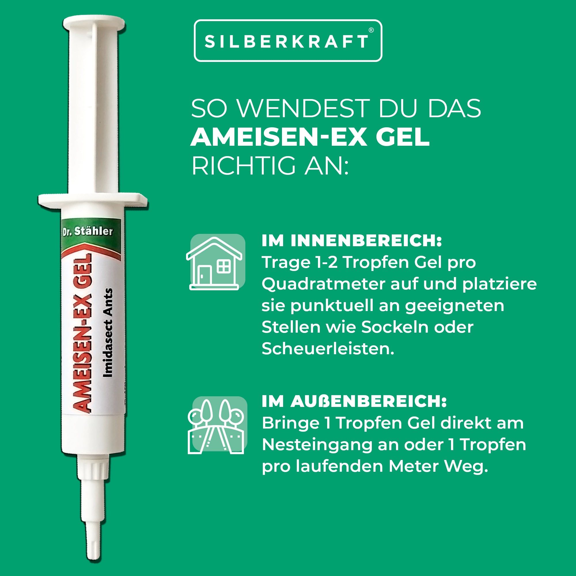 SILBERKRAFT Ameisen- Ex Gel