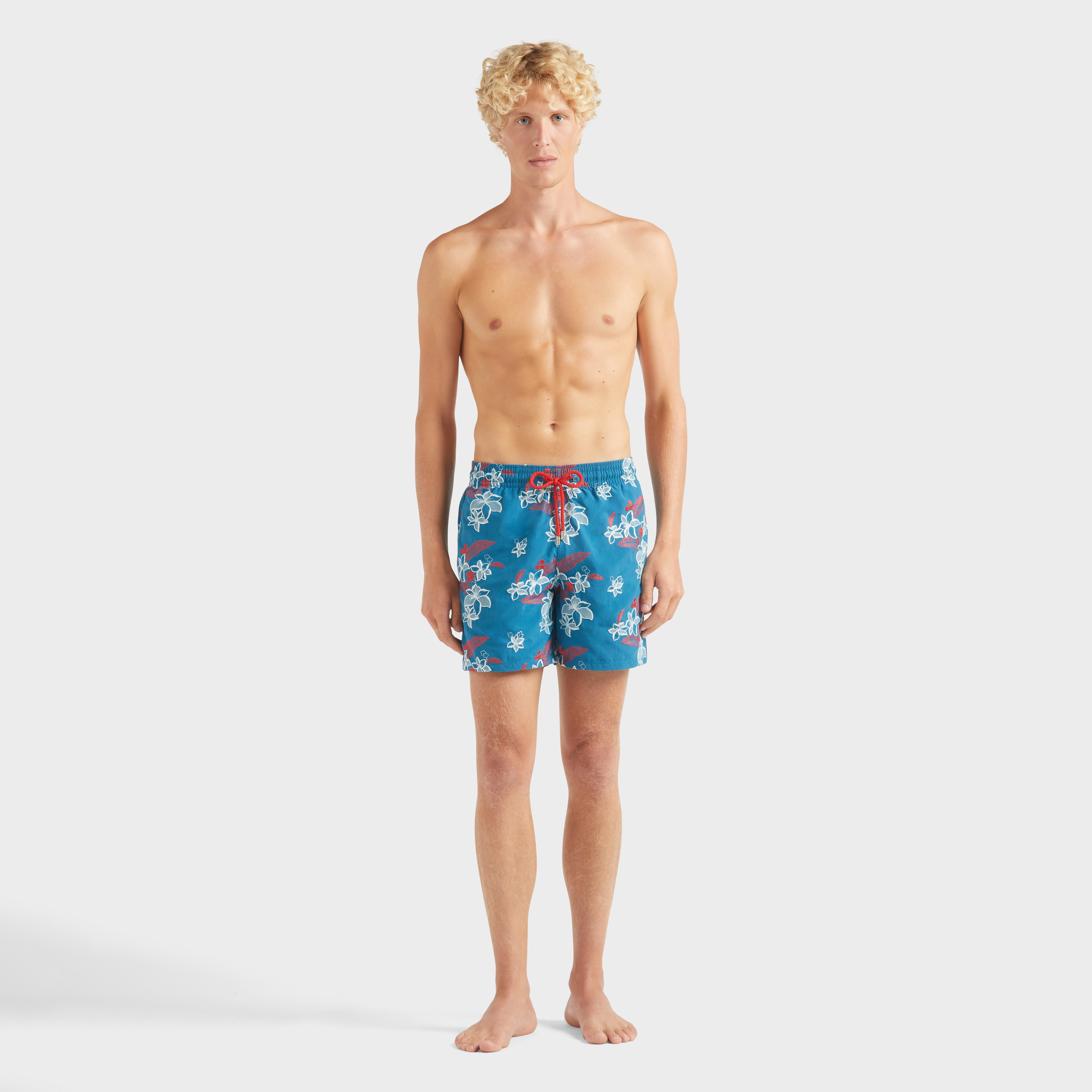 Maillot de bain homme brodé Flowers Power - Edition Limitée