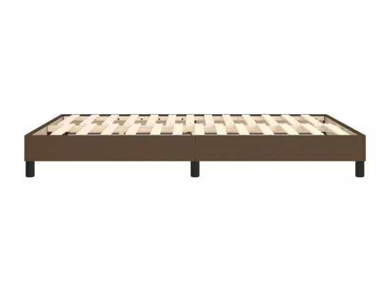Sommier à lattes de lit Marron foncé 140x200 cm Tissu