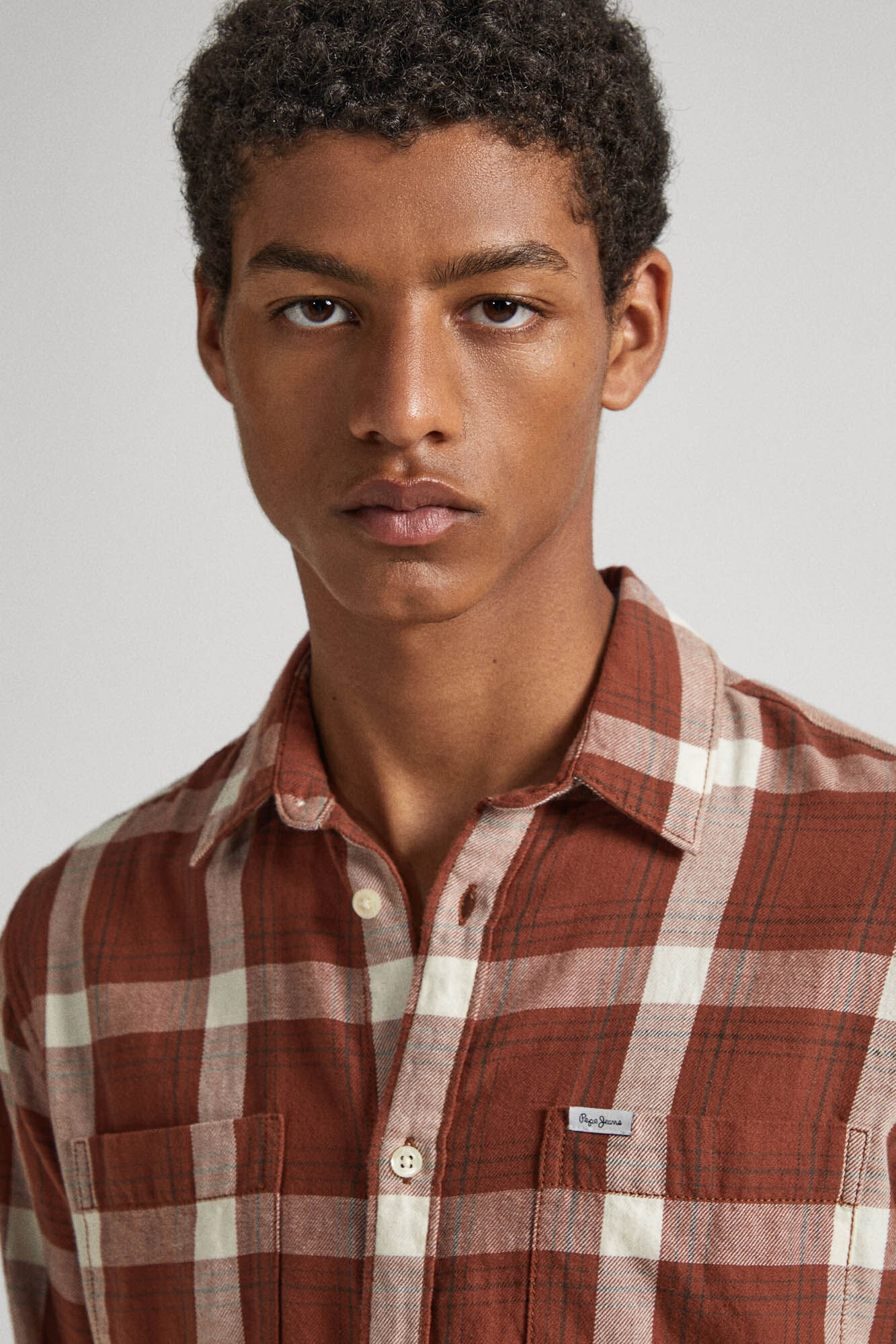 camisa xadrez de algodão