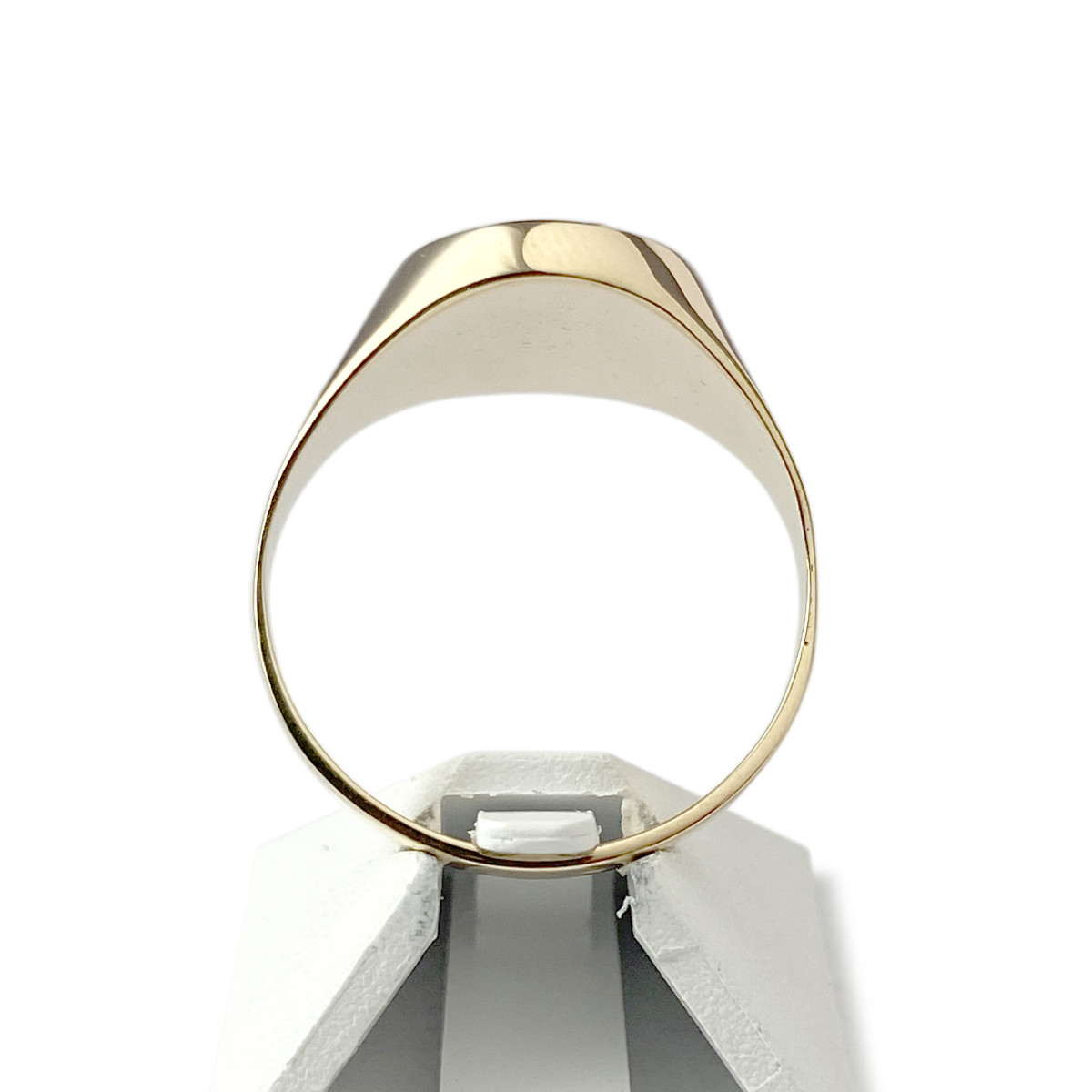 Chevaliere d'occasion or 375 jaune onyx