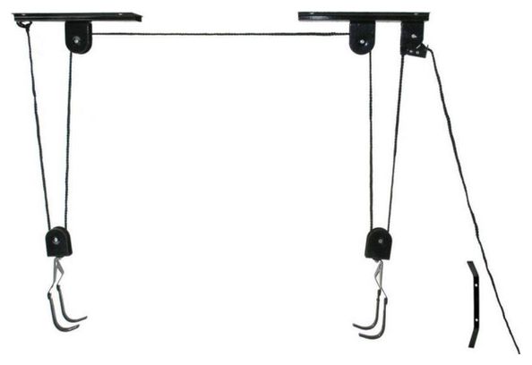 Rangement de vélos - Noir - jusqu'à 20kg - Système de suspension