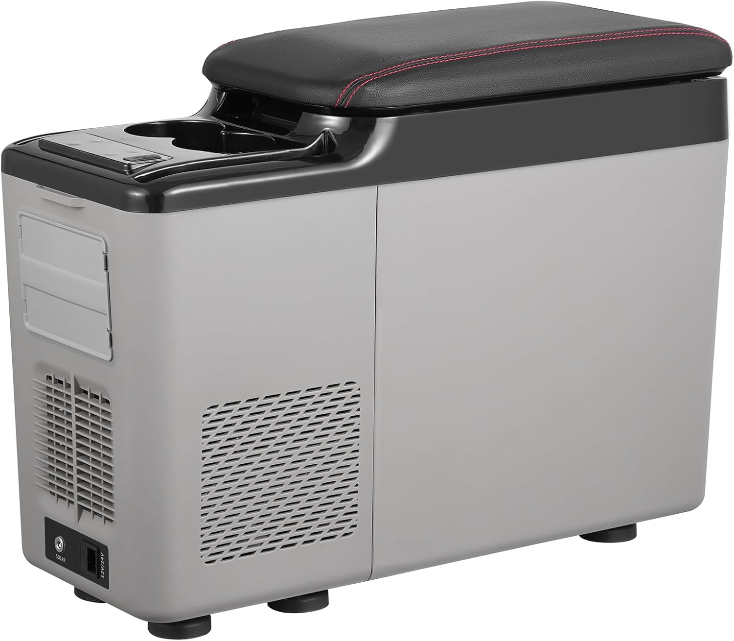 VEVOR 12-Volt-Kühlschrank Kühlbox für die Armlehne des Autos, tragbarer Gefrierschrank mit einer Zone, 15 L, einstellbarer Bereich von -20 °C bis 20 °C, 12/24 V Gleichstrom und 100–240 V Wechselstrom
