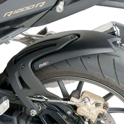 Garde boue Puig avec support aluminium - Noir