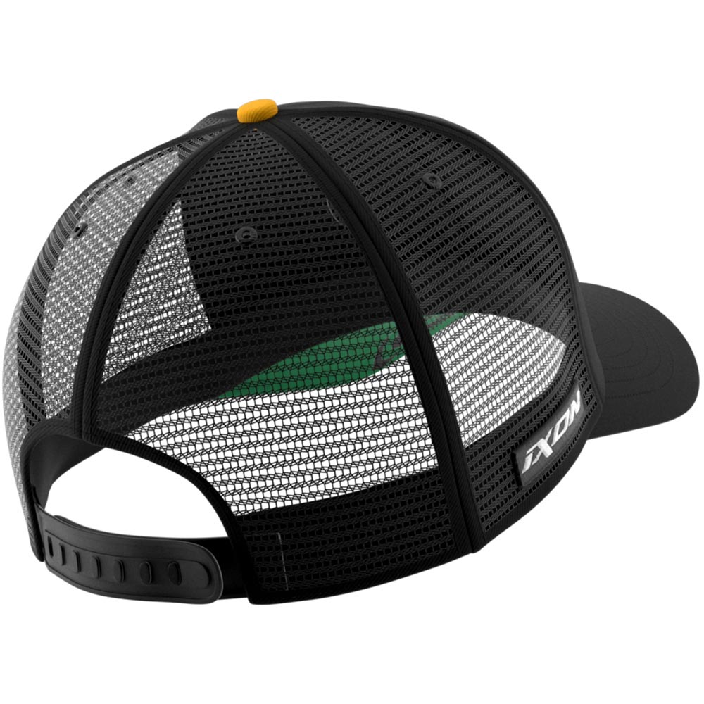 Ixon - Casquette Mesh Brad Binder 24 Noir / Jaune / Vert
