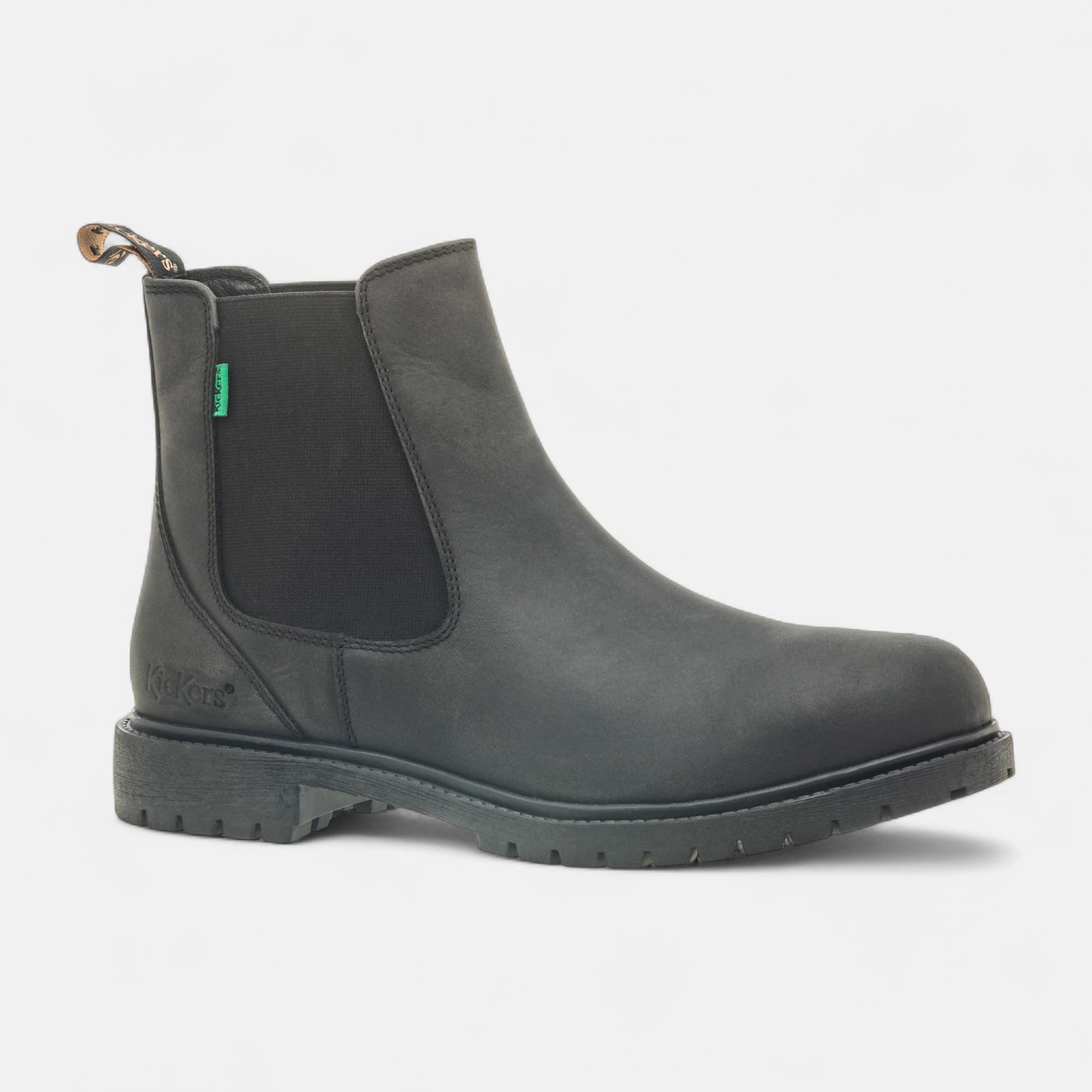 Boots chelsea Homme en cuir noir