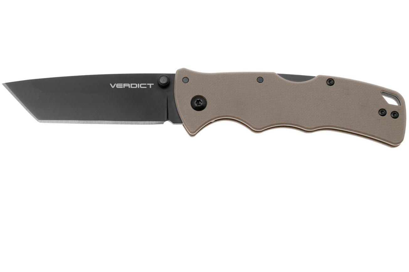 Cold Steel Verdict Tanto FL-C3T10AFDE, DLC AUS10A, Coyote G10, zakmes