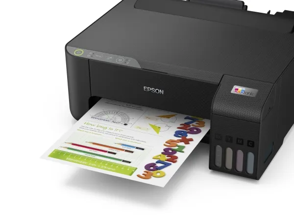 Epson EcoTank L1250 - Printer - farve - blækprinter - kan genopfyldes - A4 - 5760 x 1440 dpi - op til 10 spm (mono) / op til 5 spm (farve) - kapacitet: 100 ark - USB, Wi-Fi - sort