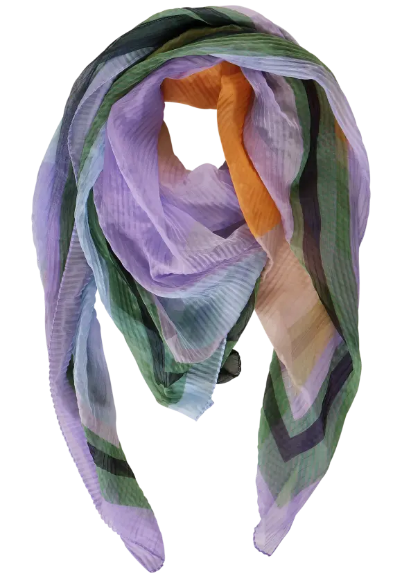 Plissée Printtuch - multicolor