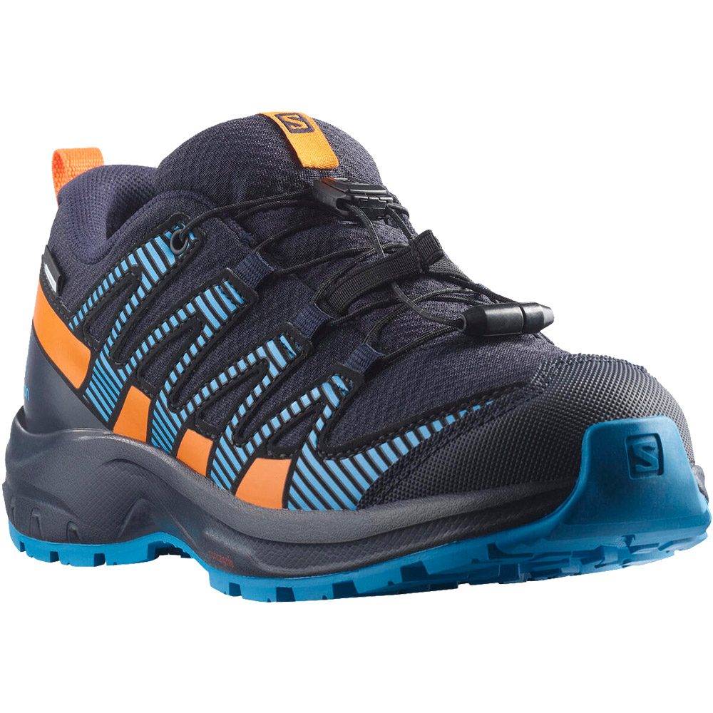 Salomon XA Pro V8 CSWP Wanderschuhe Junior navy wil vibrant orange blithe