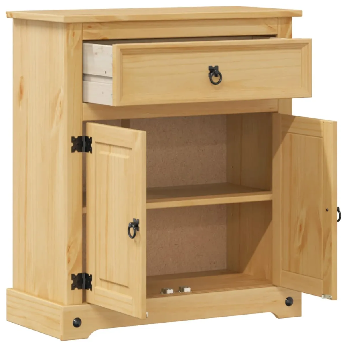 VidaXL Armoire Salle de Bain - Bois de Pin Massif