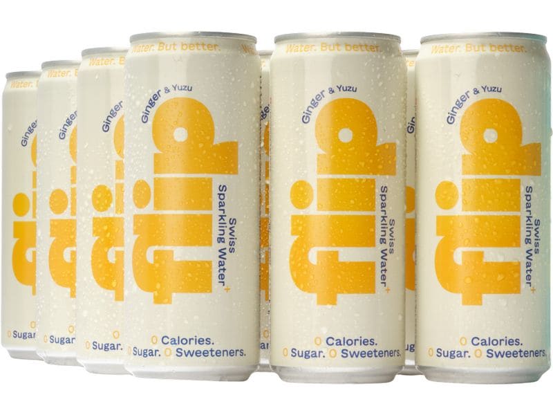 Flip Soft-Drinks Ginger und Yuzu 12 x 0.33 l Schweizer Sprudelwasser