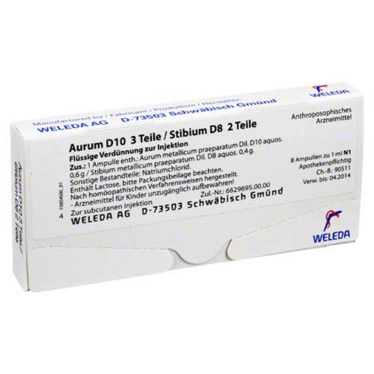 Aurum D10 / Stibium D8 Ampullen, 8X1 ml