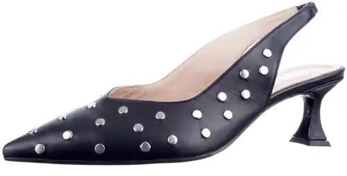 Babouche zwart Jacky-1 - maat 44 pump zwart - maat 44 Calandschoen
